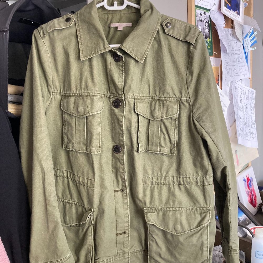 Gap Women's Green Army Jacket, Size Large